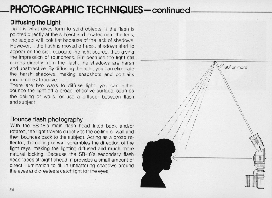 Open-flash button, Open-flash button ~43, Controls in detail —continued | Nikon SPEEDLIGHT SB-16 User Manual | Page 54 / 100