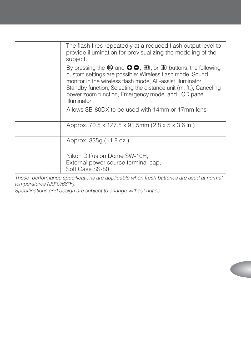 Nikon SB-80DX User Manual | Page 103 / 108