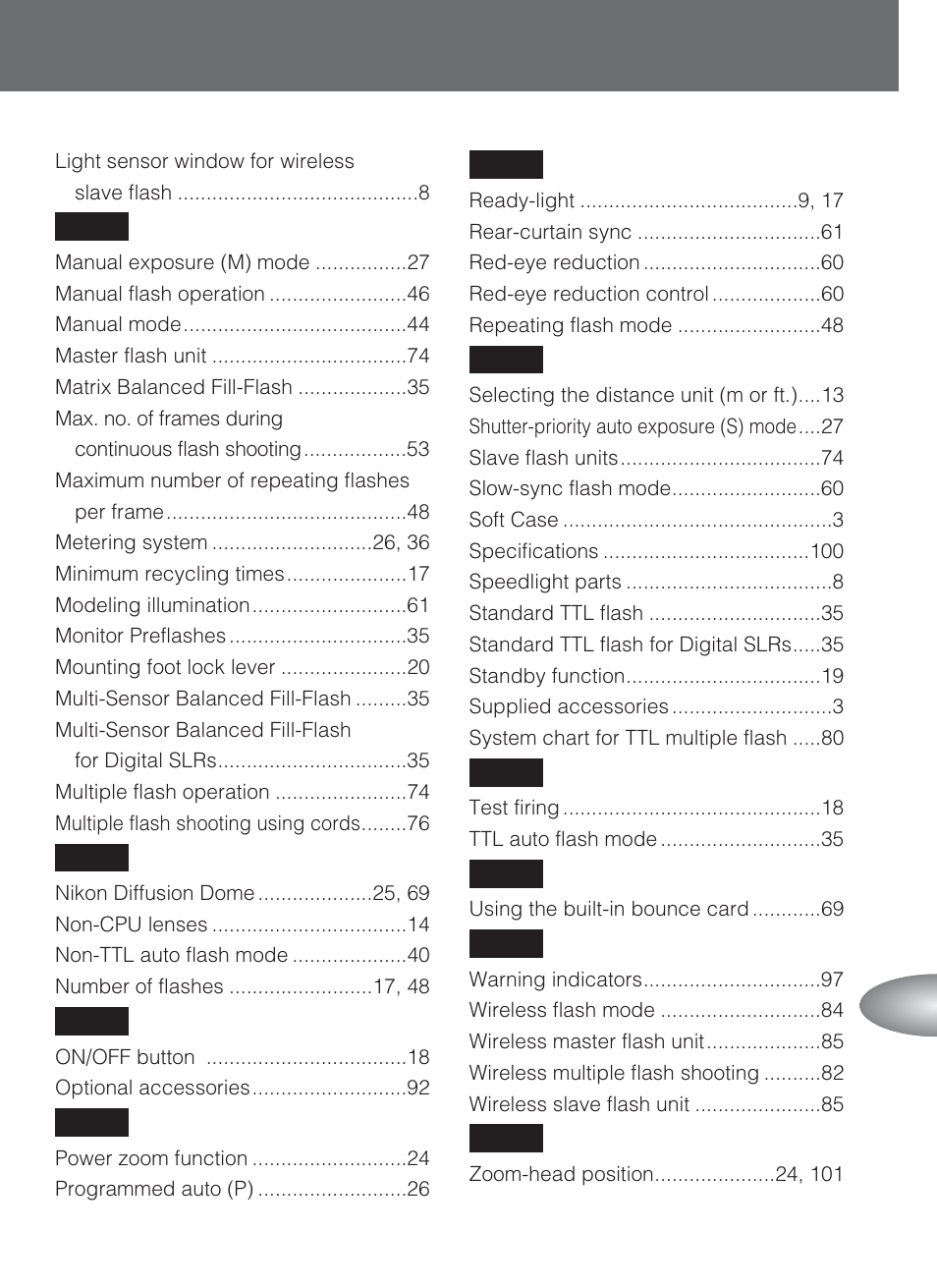 Nikon SB-80DX User Manual | Page 105 / 108