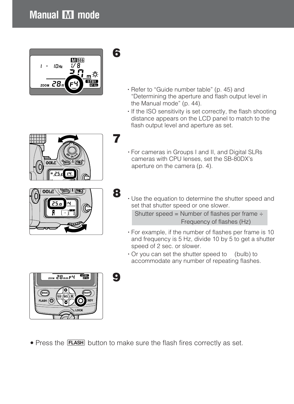 Manual g mode | Nikon SB-80DX User Manual | Page 50 / 108