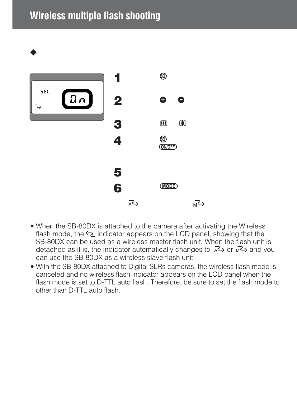 Wireless multiple flash shooting | Nikon SB-80DX User Manual | Page 84 / 108