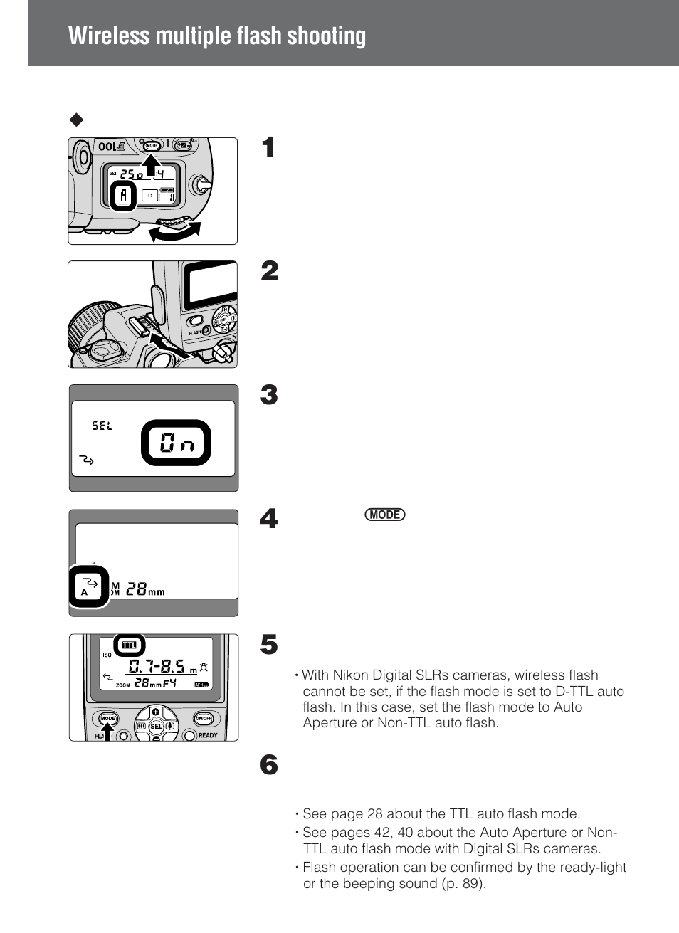 Wireless multiple flash shooting | Nikon SB-80DX User Manual | Page 86 / 108