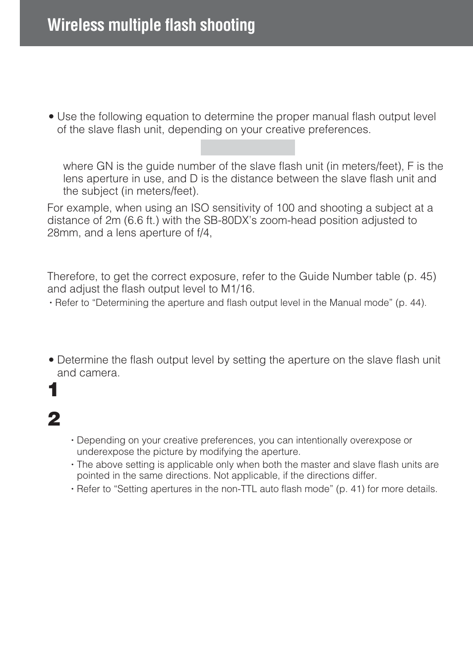 Wireless multiple flash shooting | Nikon SB-80DX User Manual | Page 88 / 108