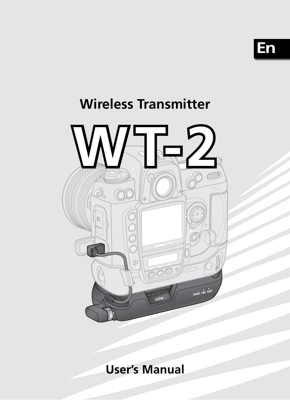W t-2, Wireless transmitter, User’s manual | Nikon WT-2 User Manual | Page 2 / 187