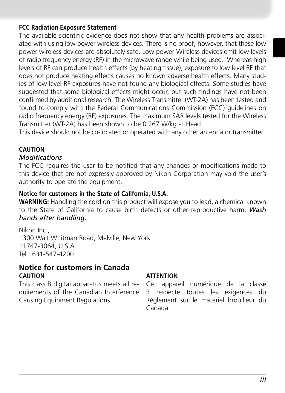 Nikon WT-2 User Manual | Page 6 / 187