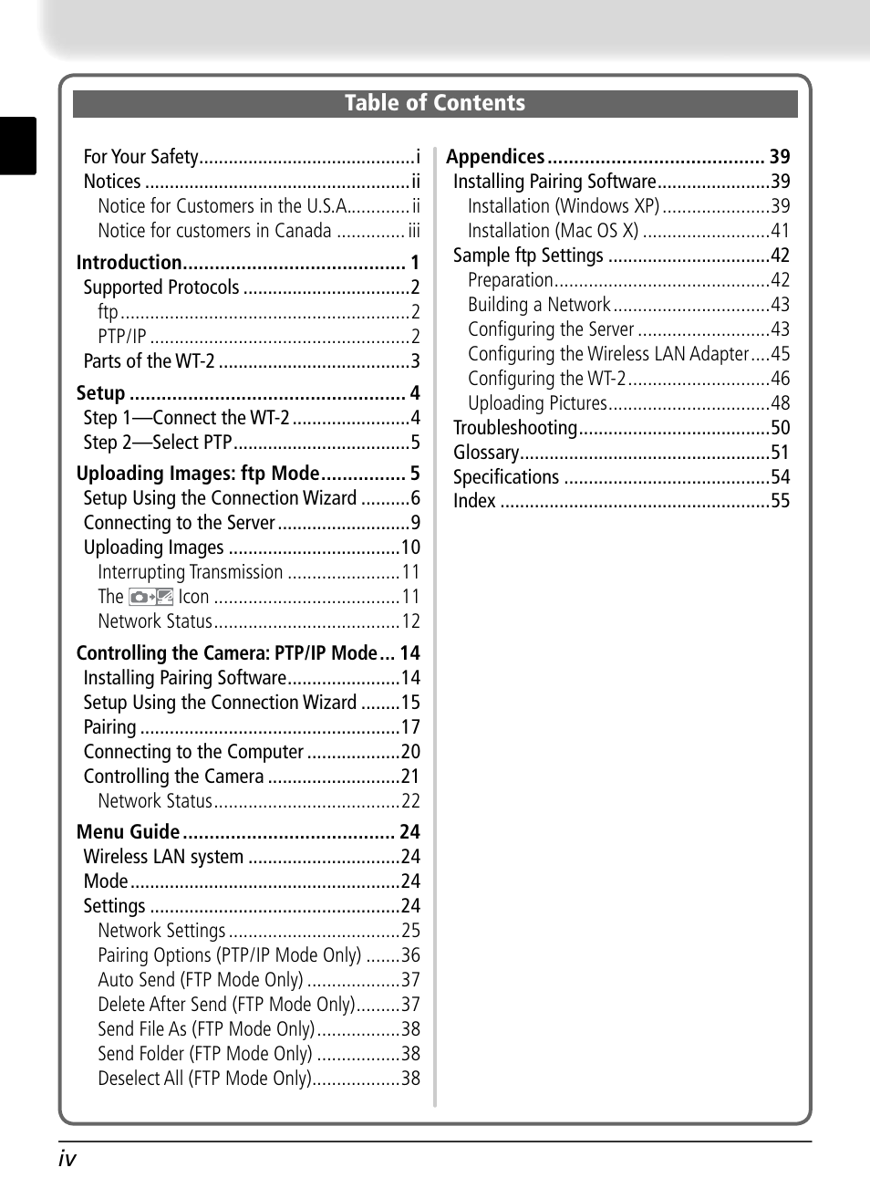 Nikon WT-2 User Manual | Page 7 / 187