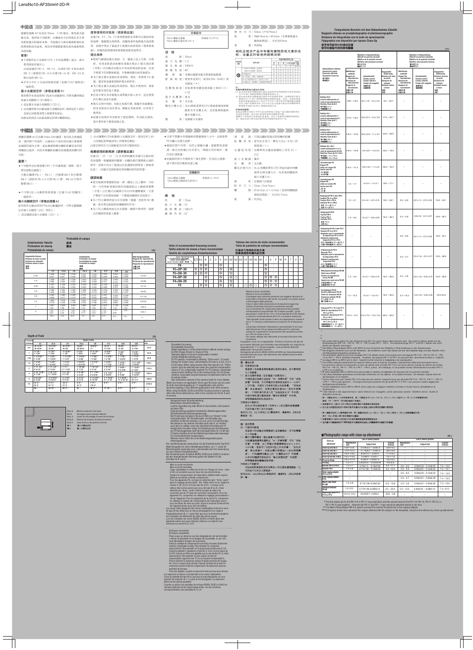 Nikon AF NIKKOR F/2D User Manual | Page 2 / 2