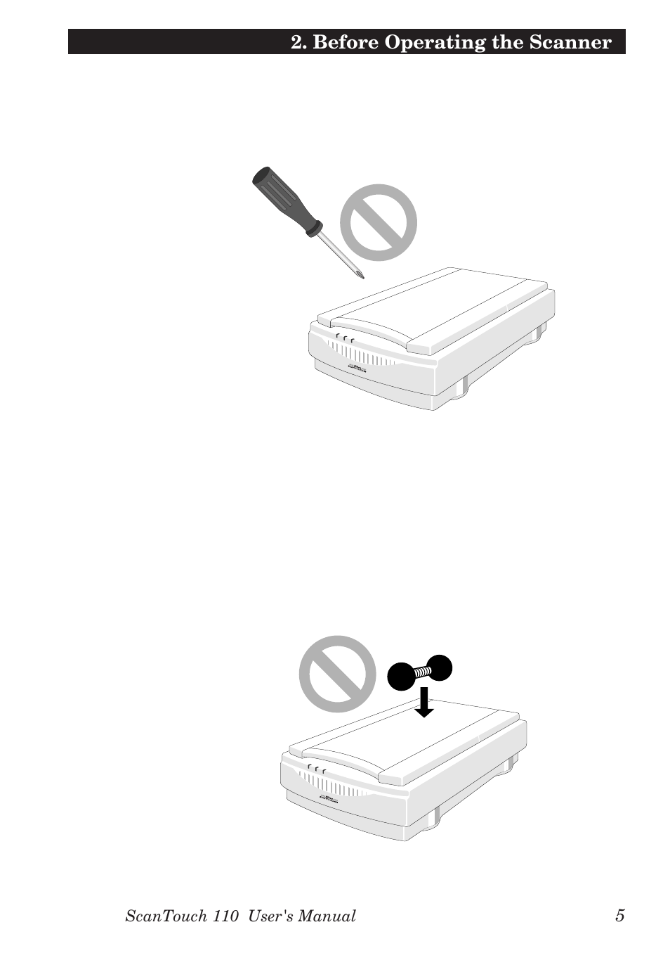 Before operating the scanner | Nikon AX-110 User Manual | Page 15 / 47