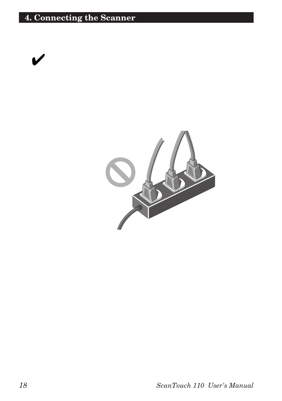 Connecting the scanner | Nikon AX-110 User Manual | Page 28 / 47