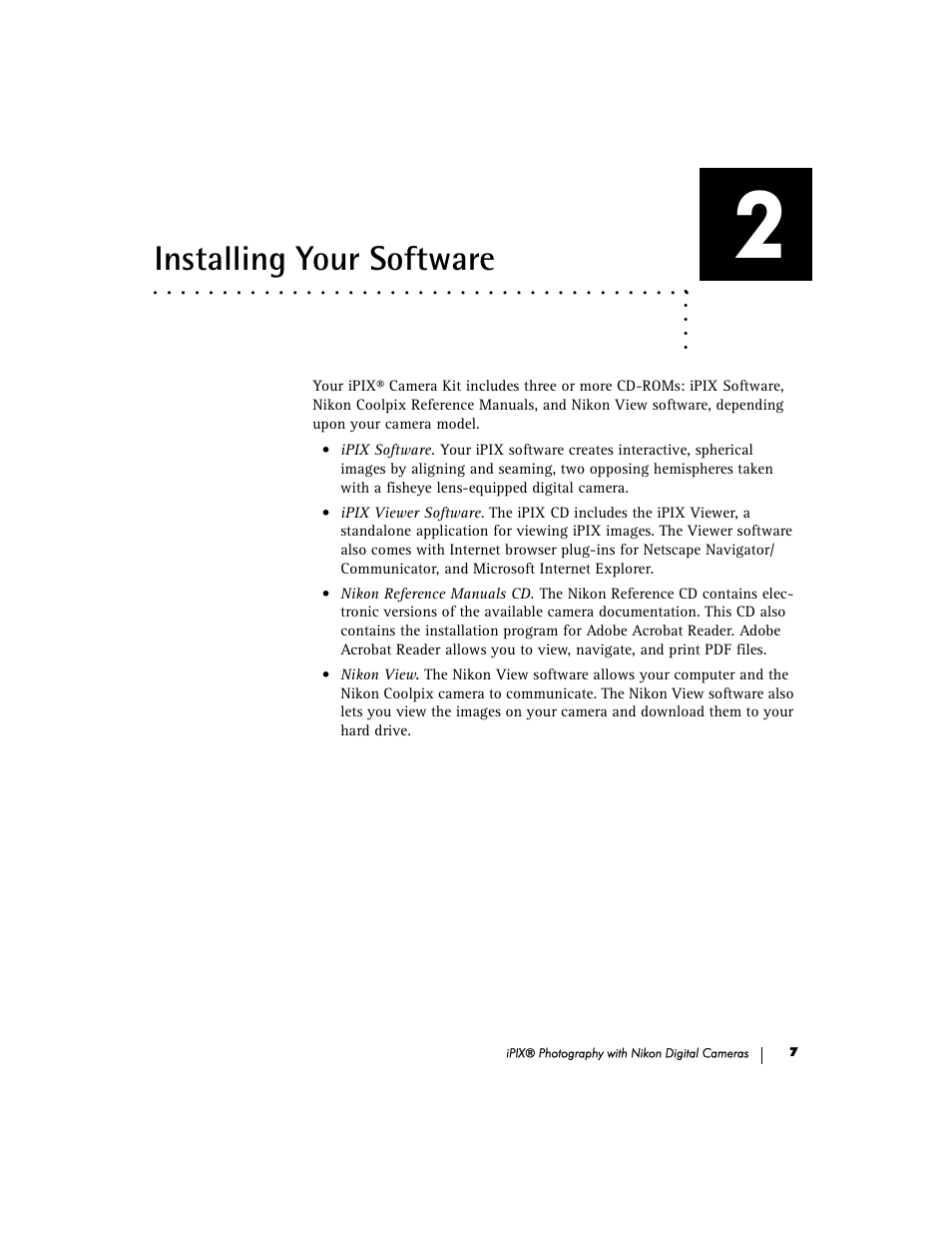 Installing your software | Nikon 990 User Manual | Page 12 / 51
