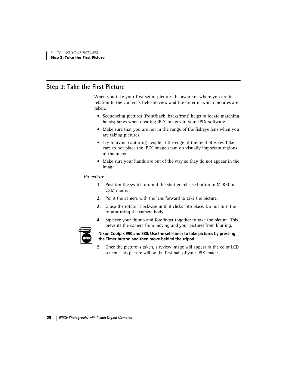 Step 3: take the first picture | Nikon 990 User Manual | Page 43 / 51