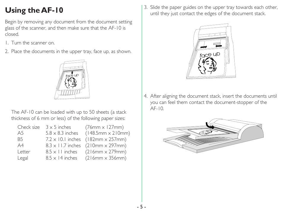 Using the af-10 | Nikon AF-10 User Manual | Page 5 / 10