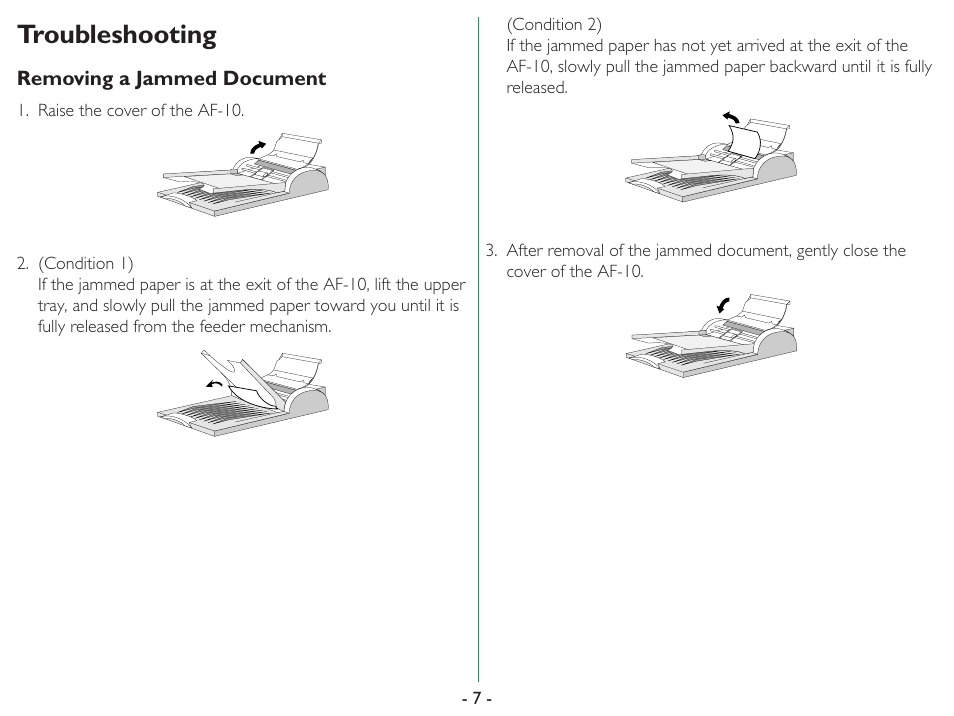 Troubleshooting | Nikon AF-10 User Manual | Page 7 / 10