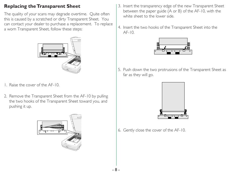 Nikon AF-10 User Manual | Page 8 / 10