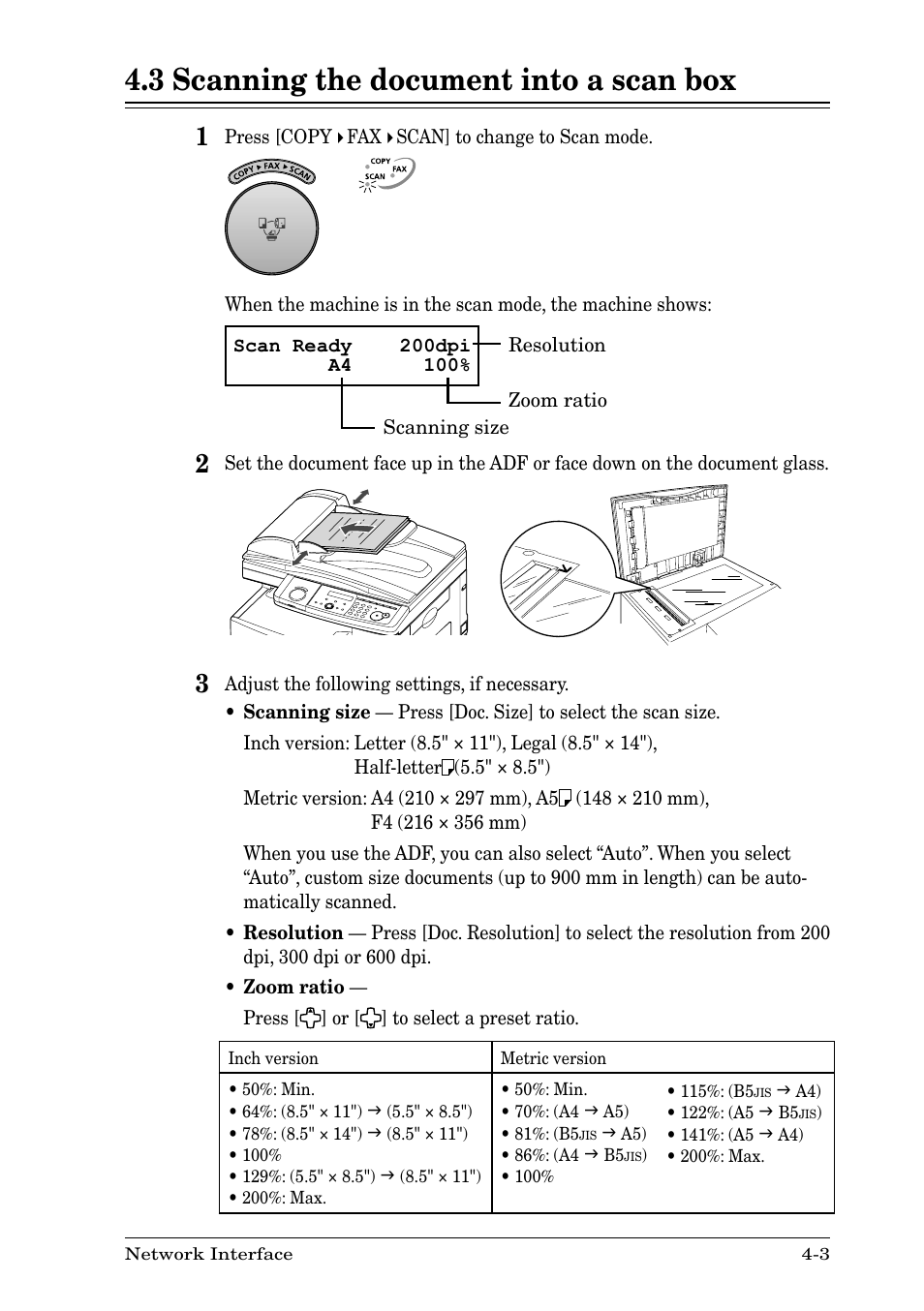 3 scanning the document into a scan box, 3 scanning the document into a scan box -3 | Nikon MFX-1930 User Manual | Page 17 / 50