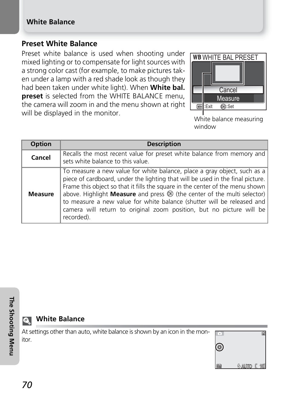 Preset white balance | Nikon 4600 User Manual | Page 80 / 128