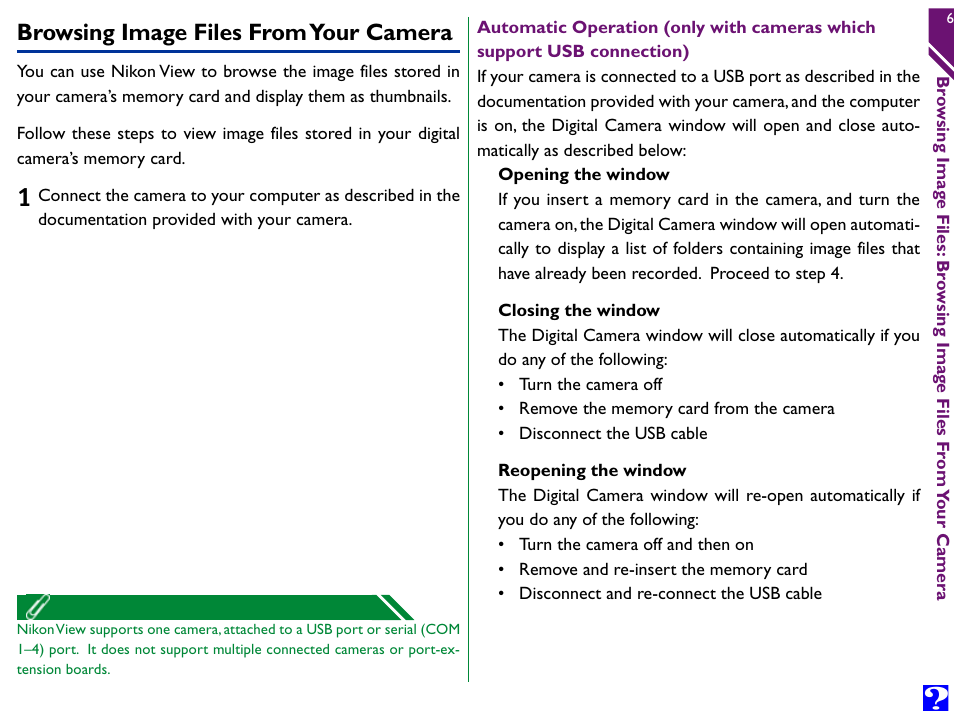 Browsing image files from your camera | Nikon Digital Cameras User Manual | Page 6 / 51