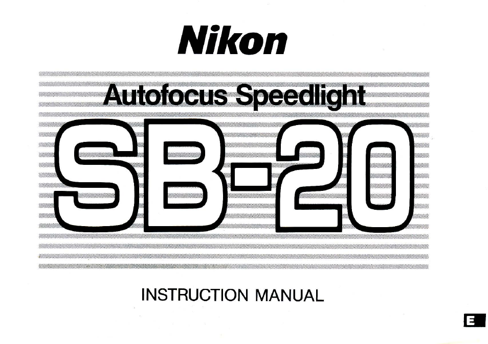 Nikon SB 20 User Manual | 88 pages