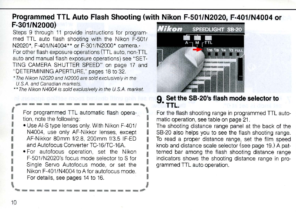 Installing batteries, Basic operation | Nikon SB 20 User Manual | Page 12 / 88