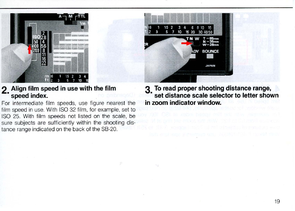 Set aperture | Nikon SB 20 User Manual | Page 21 / 88
