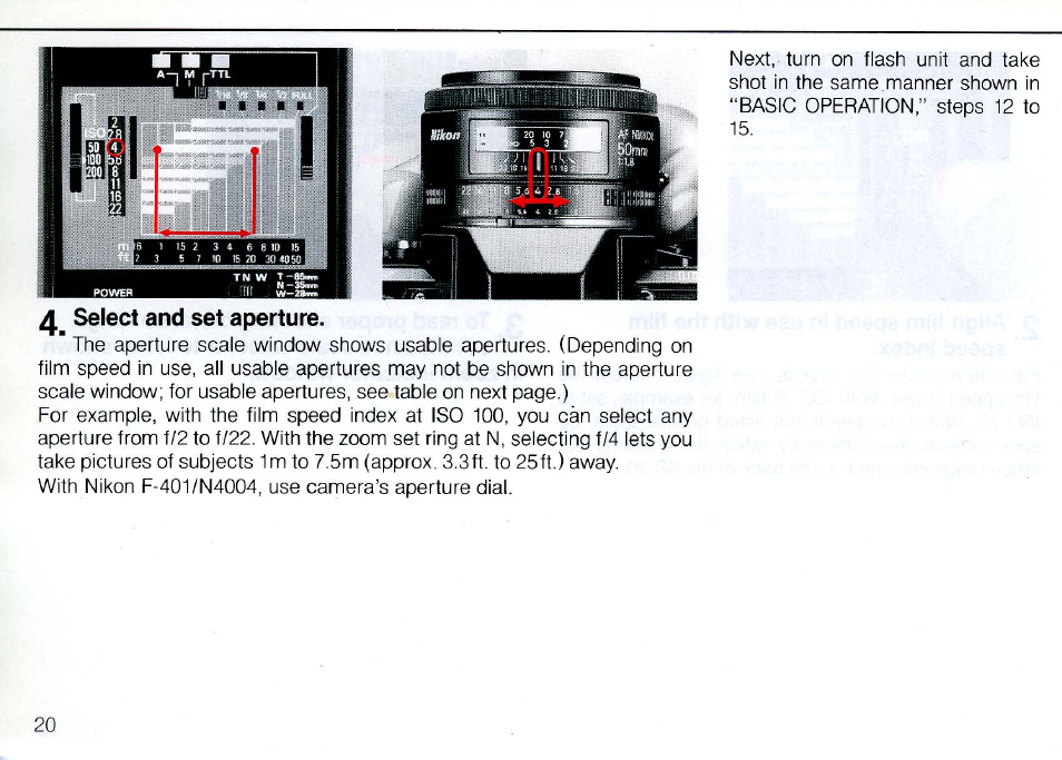 For other flash operations, set as follows | Nikon SB 20 User Manual | Page 22 / 88