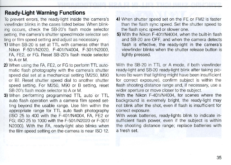 Nikon SB 20 User Manual | Page 37 / 88