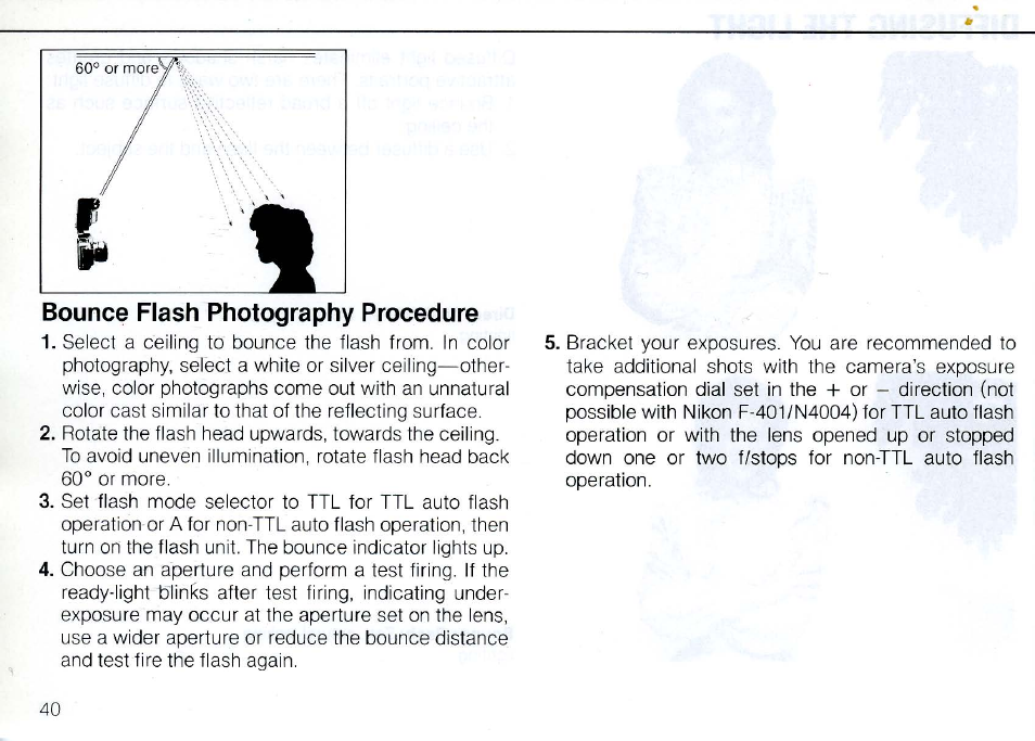 Set light output selector to appropriate ' setting | Nikon SB 20 User Manual | Page 42 / 88