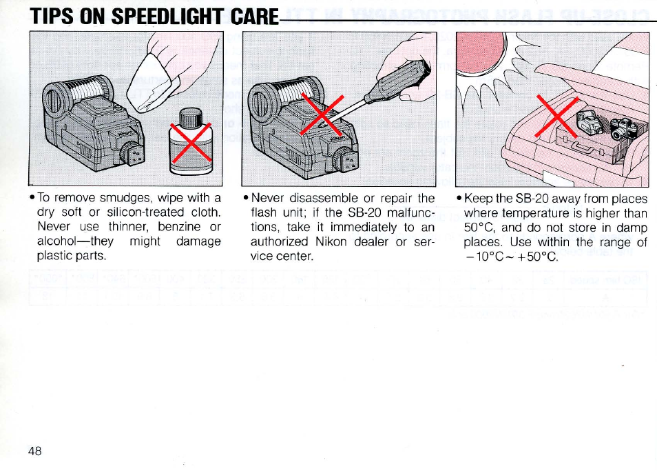 Nikon SB 20 User Manual | Page 50 / 88