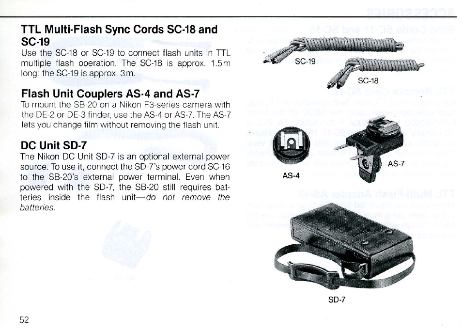 Nikon SB 20 User Manual | Page 54 / 88