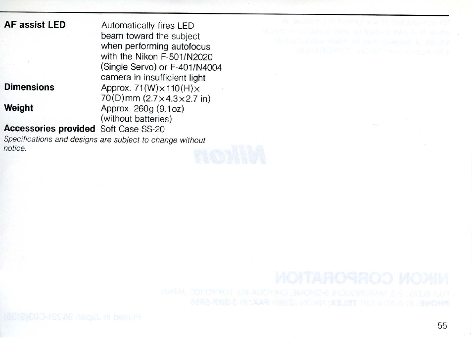 Nikon SB 20 User Manual | Page 57 / 88