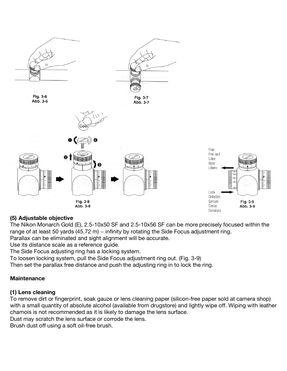 Nikon Monarch Gold (E) User Manual | Page 8 / 9