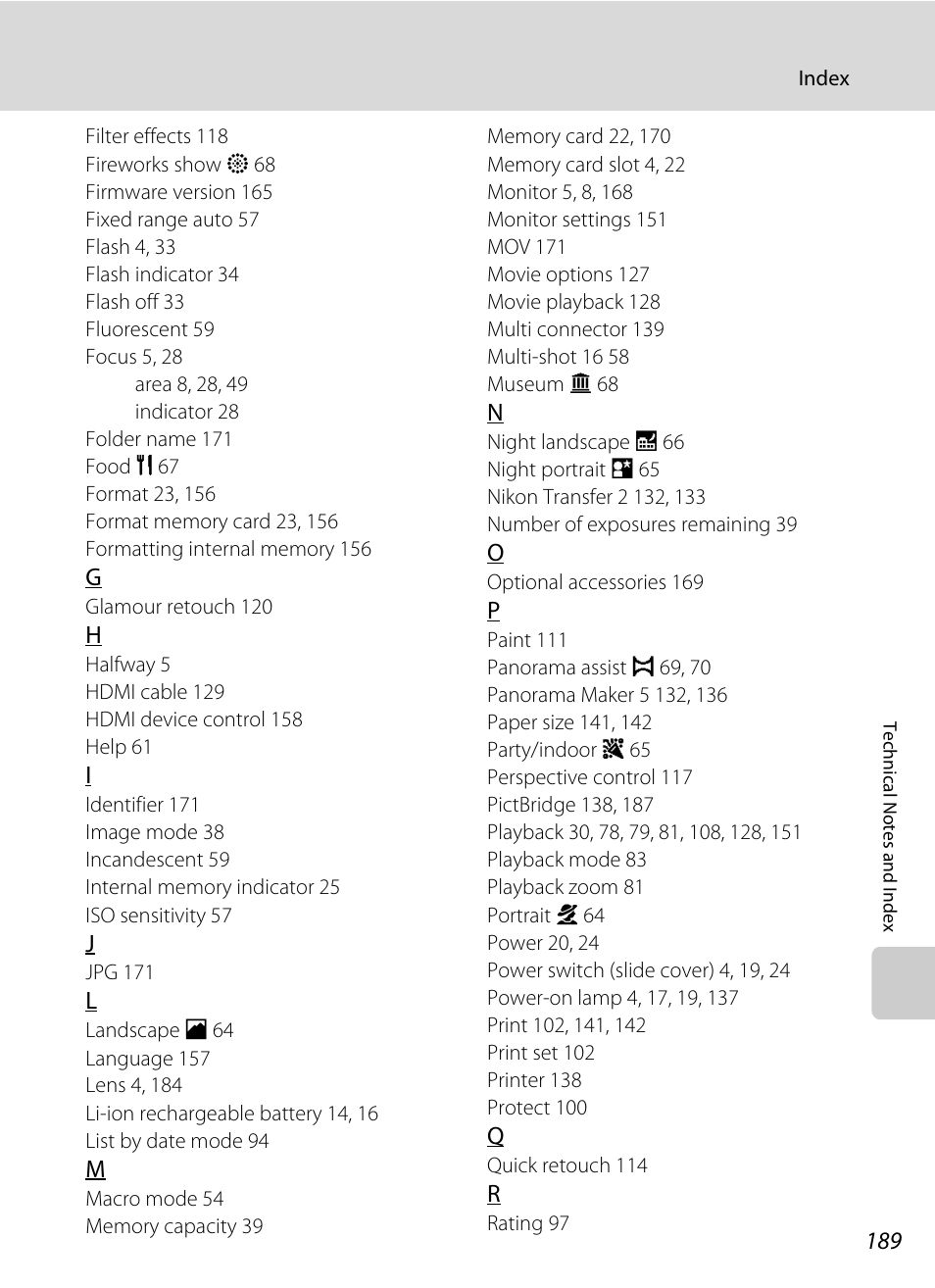 Nikon Coolpix S80 User Manual | Page 201 / 204