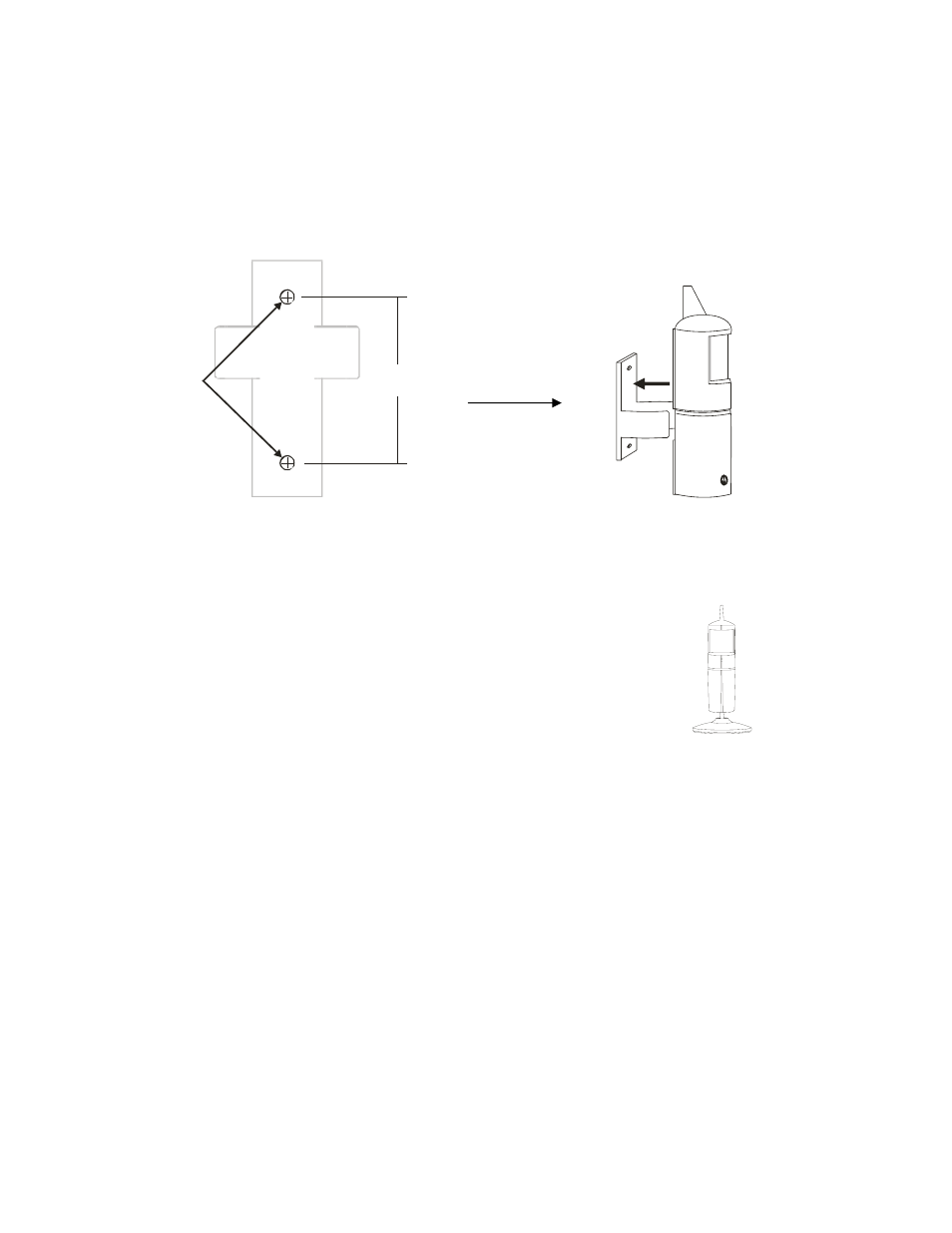 Wall mount drilling template, Table mount your wireless motion sensor | Nikon HMSM4050 User Manual | Page 5 / 10