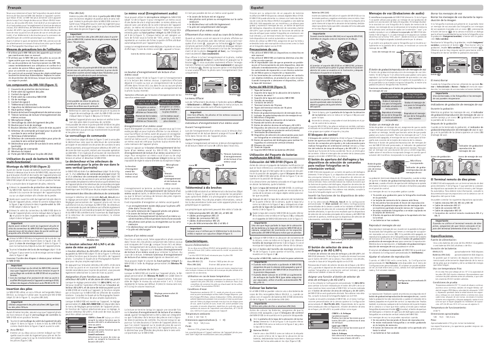Nikon MB-D100 User Manual | Page 3 / 4