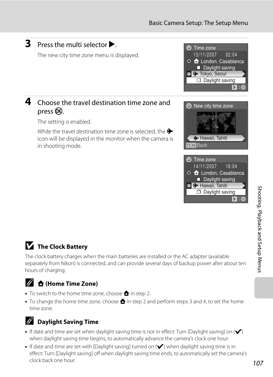 Press the multi selector k | Nikon Coolpix P50 User Manual | Page 119 / 152