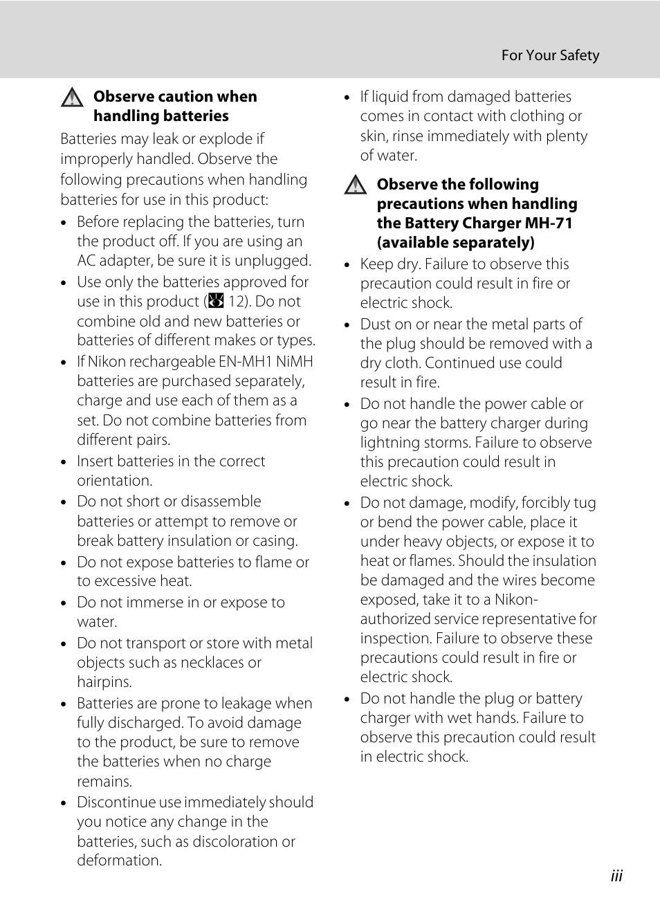 Nikon Coolpix P50 User Manual | Page 5 / 152