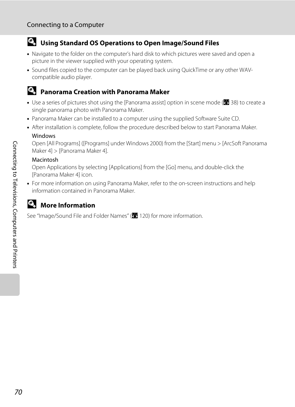 A 70) | Nikon Coolpix P50 User Manual | Page 82 / 152