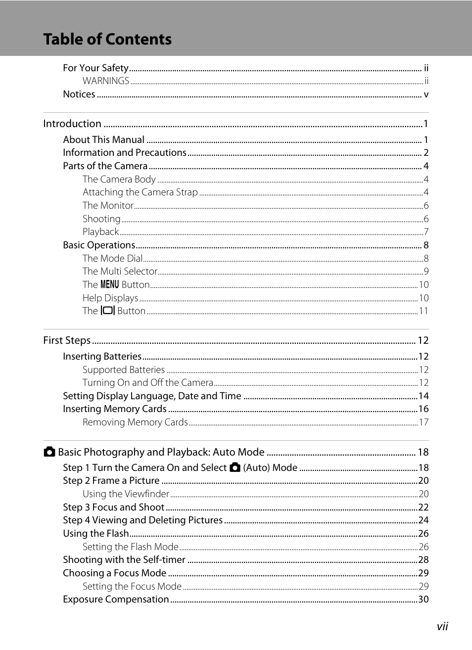 Nikon Coolpix P50 User Manual | Page 9 / 152