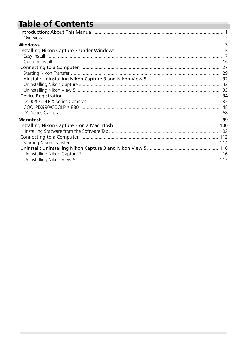 Nikon Capture 3 User Manual | Page 2 / 119