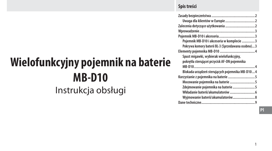 Nikon MB-D10 User Manual | Page 110 / 150