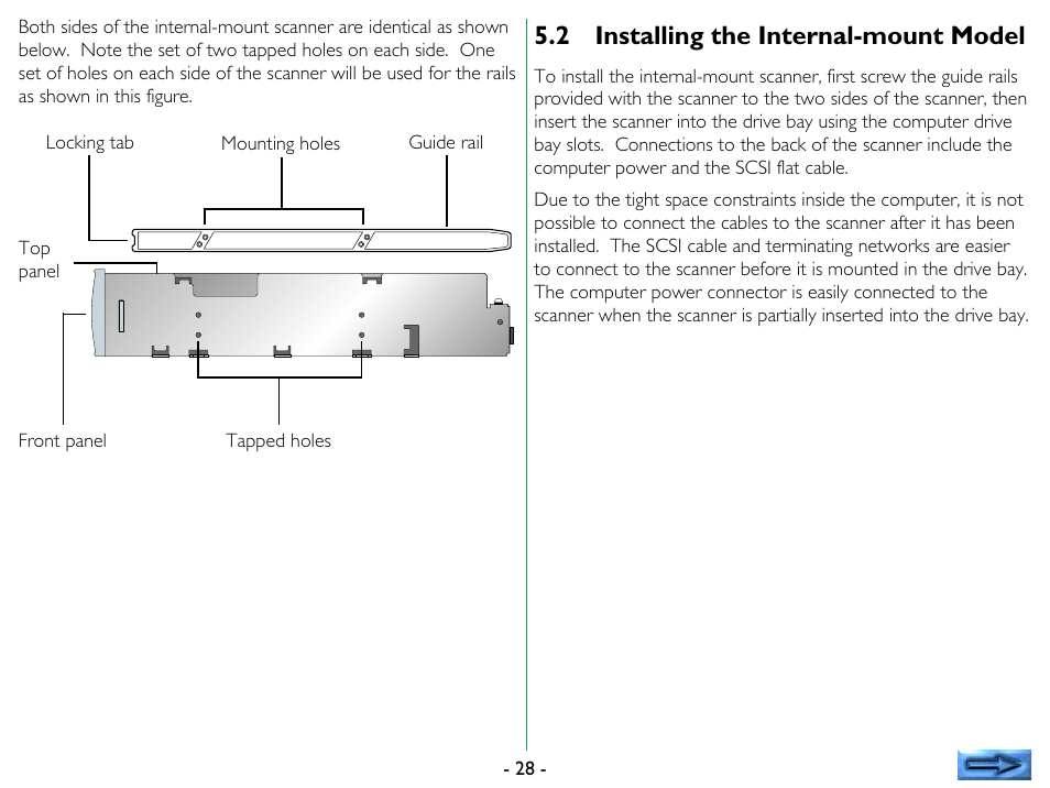 2 installing the internal-mount model, Installing the internal-mount model | Nikon 35mm User Manual | Page 28 / 52