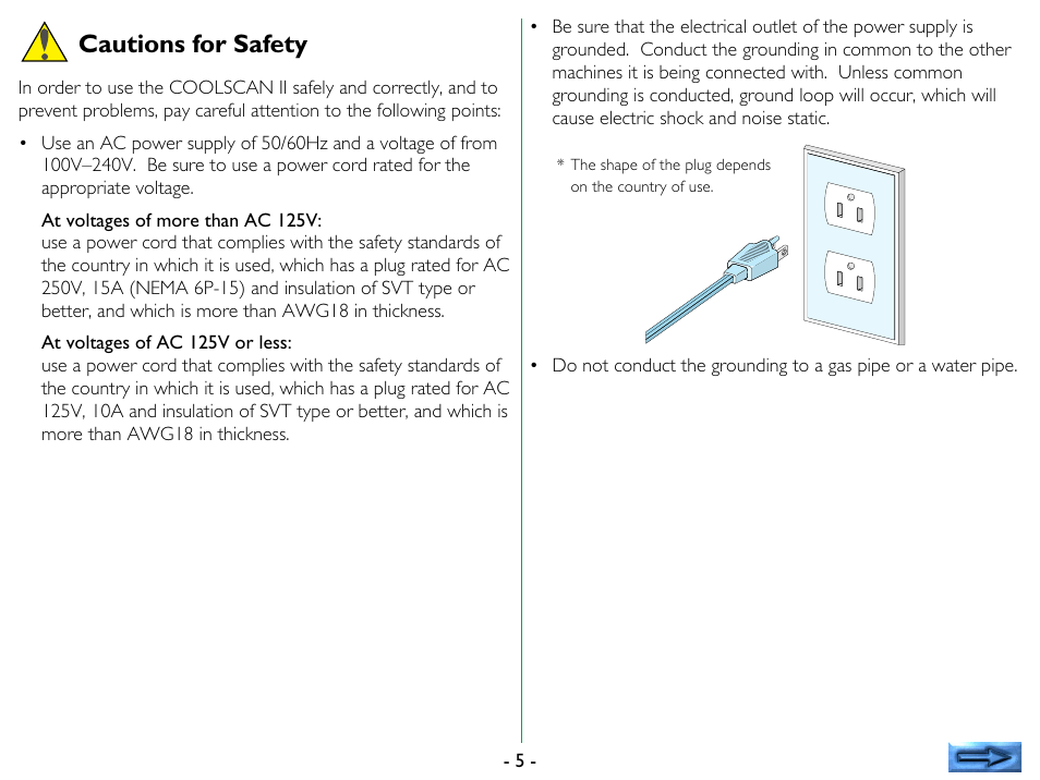 Cautions for safety | Nikon 35mm User Manual | Page 5 / 52