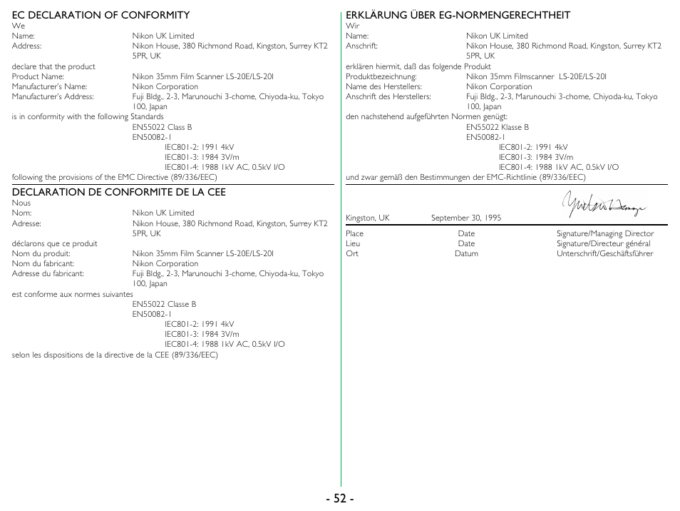 Nikon 35mm User Manual | Page 52 / 52