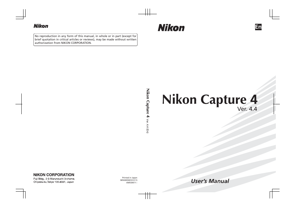 Nikon Capture 4 User Manual | 161 pages