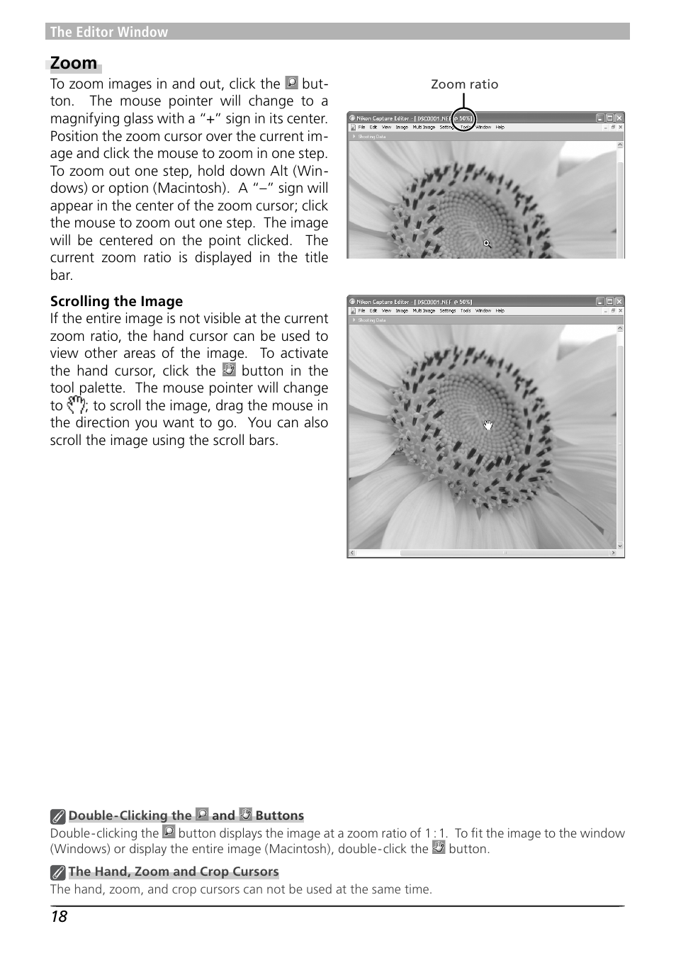 Zoom | Nikon Capture 4 User Manual | Page 22 / 161
