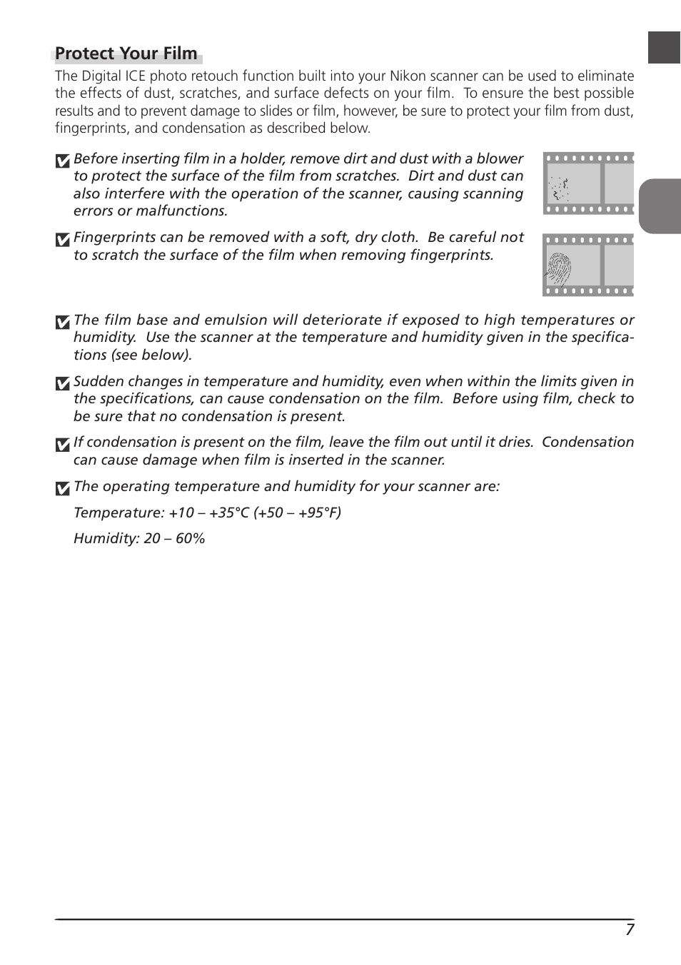 Protect your film | Nikon LS8000 User Manual | Page 17 / 148