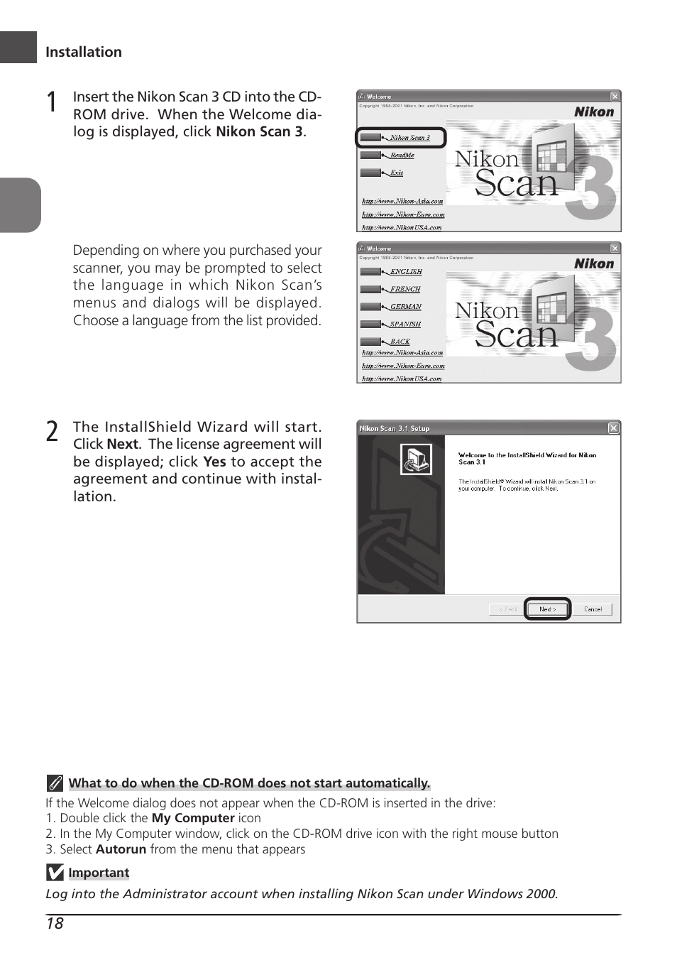 Nikon LS8000 User Manual | Page 28 / 148