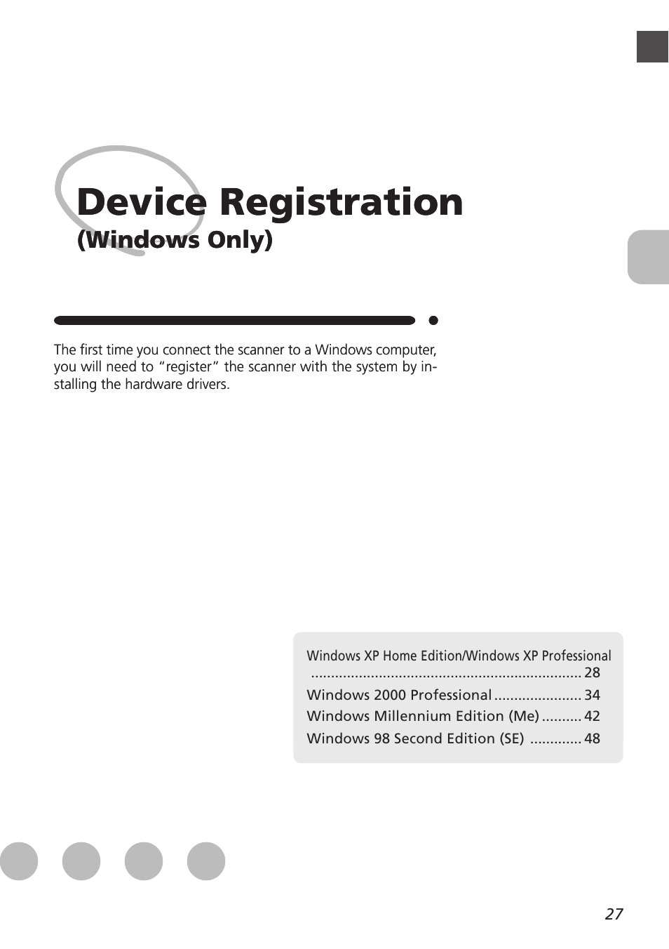 Device registration, Windows only) | Nikon LS8000 User Manual | Page 37 / 148