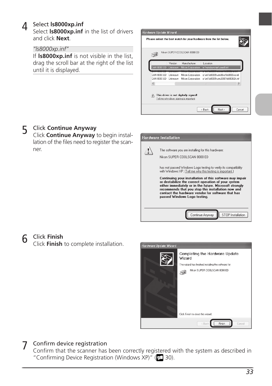 Nikon LS8000 User Manual | Page 43 / 148