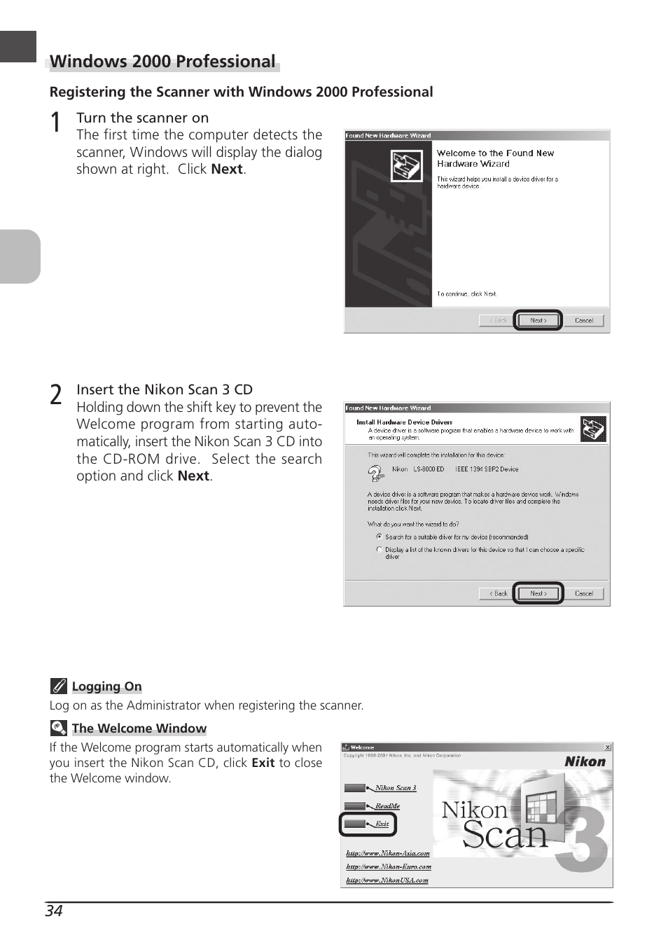 Nikon LS8000 User Manual | Page 44 / 148